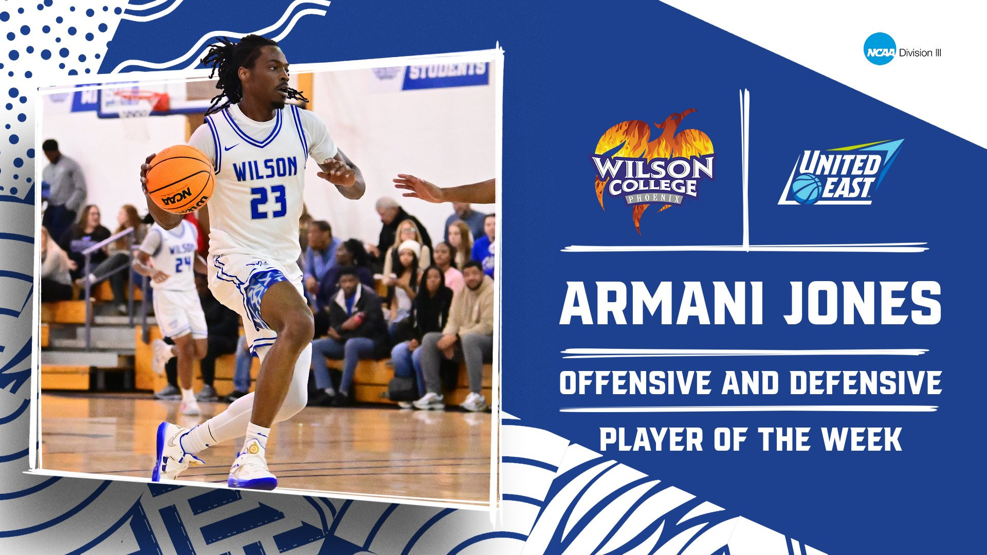 Armani Jones United East Player of the Week offensive and defensive