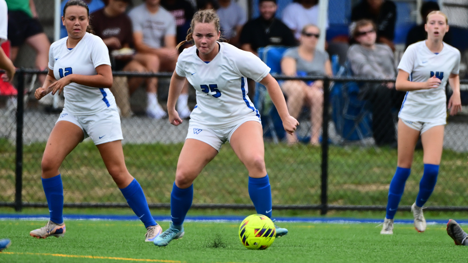 Breanna Oliviero dribbles 