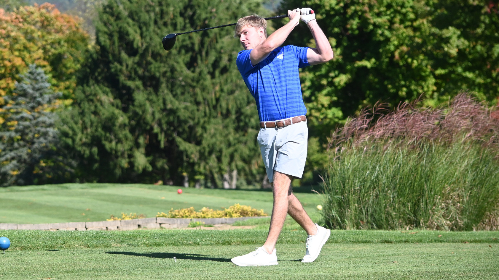 Brady Curran tees off