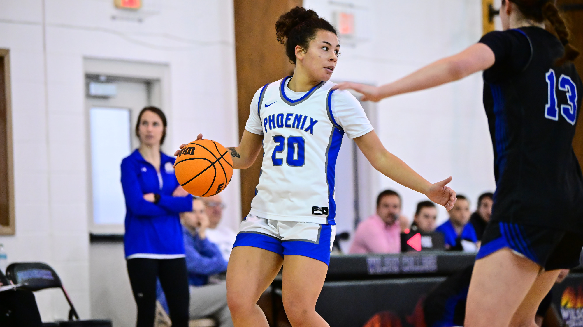 Chloe Irving waits for a teammate to get into position