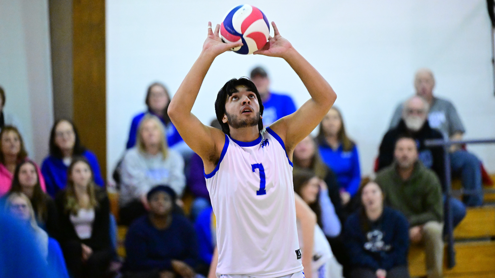 Satvik Sharma sets the ball