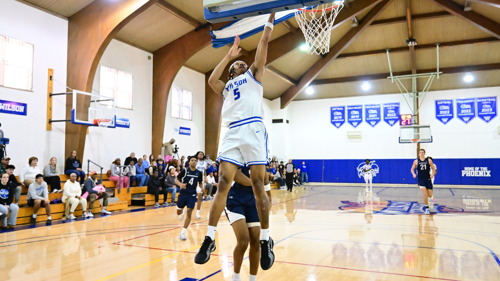 Jalen Bowie makes a layup