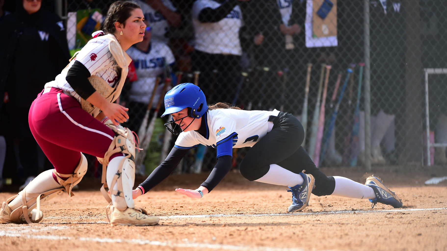 Brooke Leedy slides home