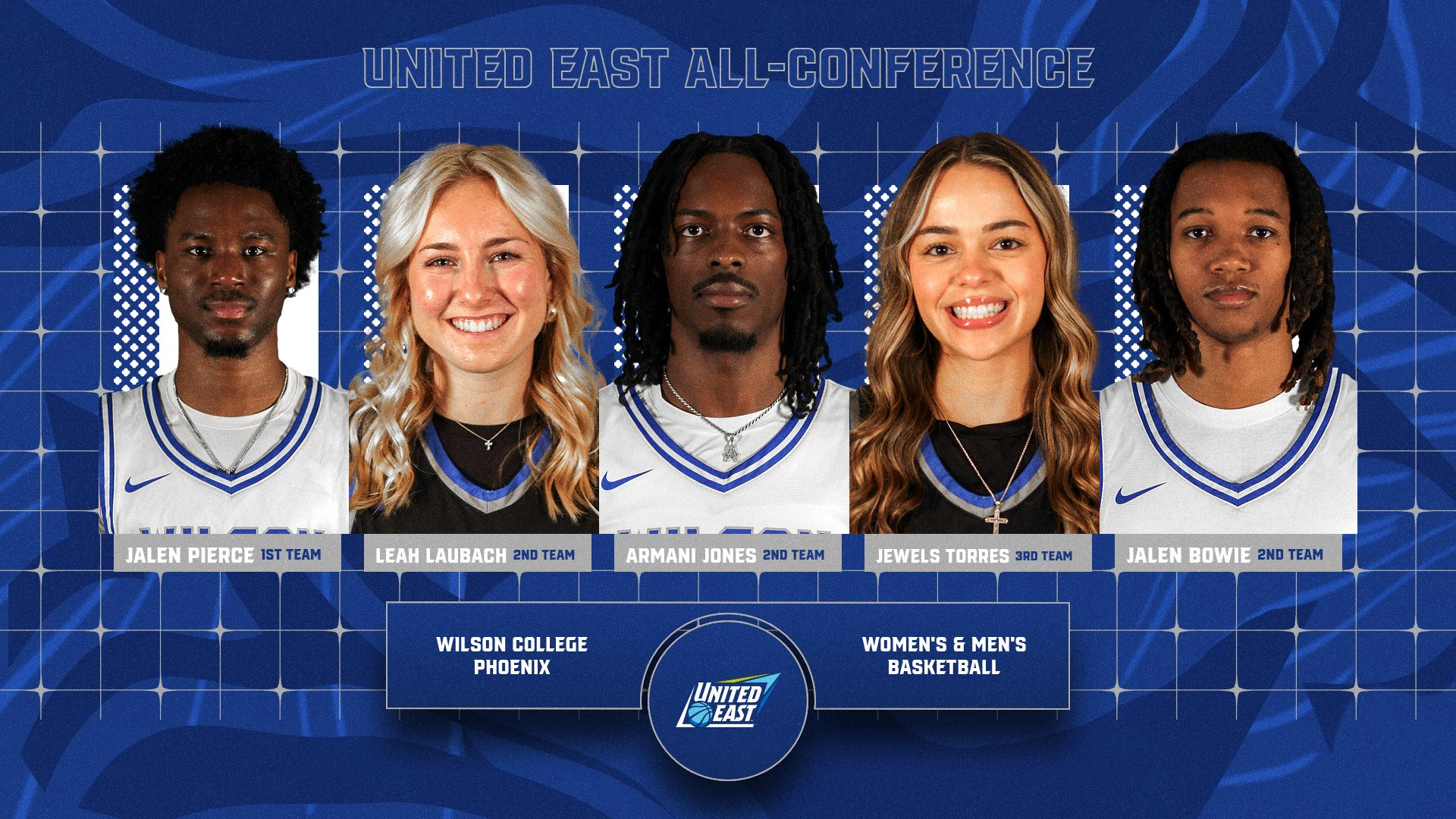 United East All-Conference Selections For Wilson Jalen Pierce Leah Laubach Armani Jones Jalen Bowie Jewels Torres