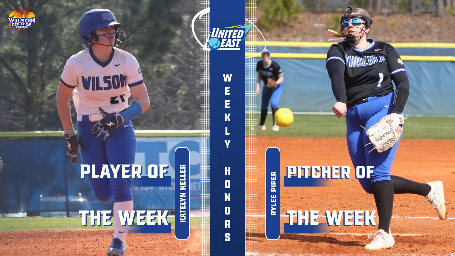 Katelyn Keller, Rylee Piper United East Player, Pitcher of the Week