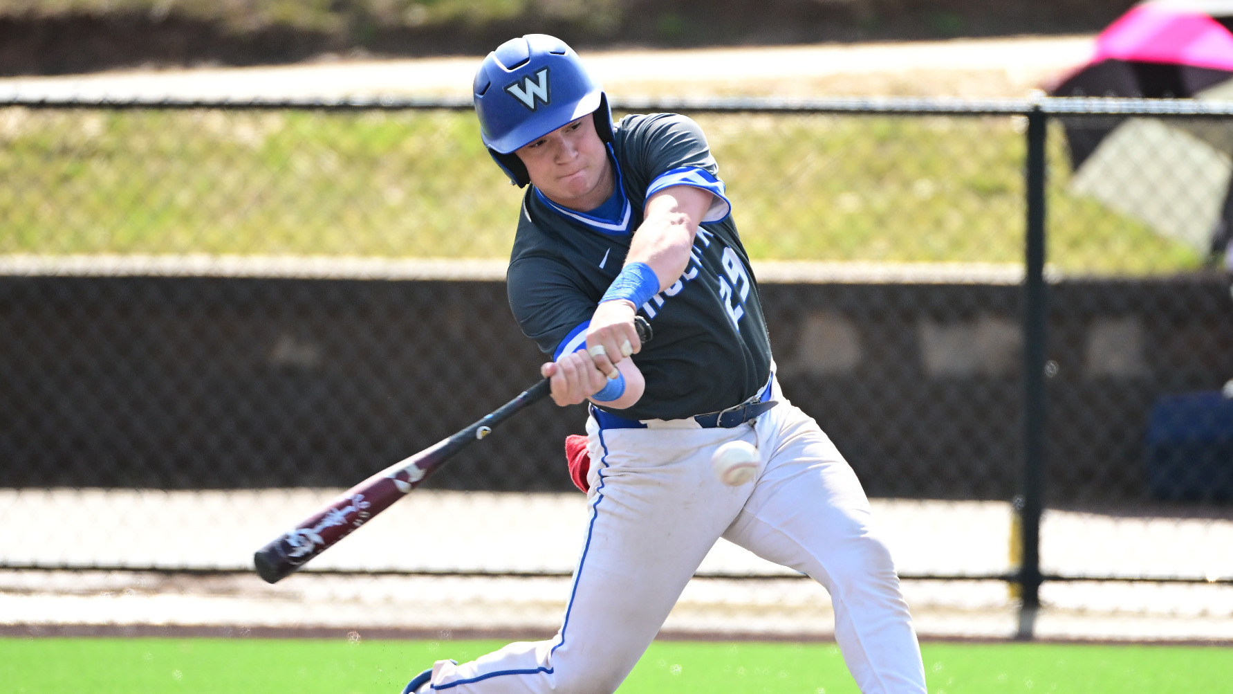 Joe Nawrocki swings at a pitch
