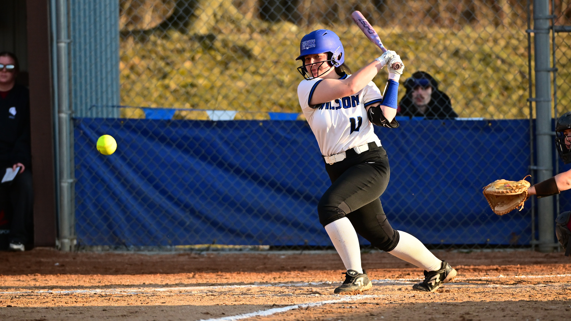 Sydney Hartle swings at a pitch