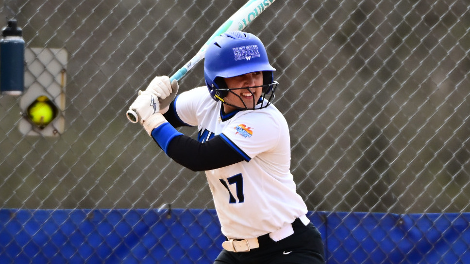 Addison Woods waits for the pitch