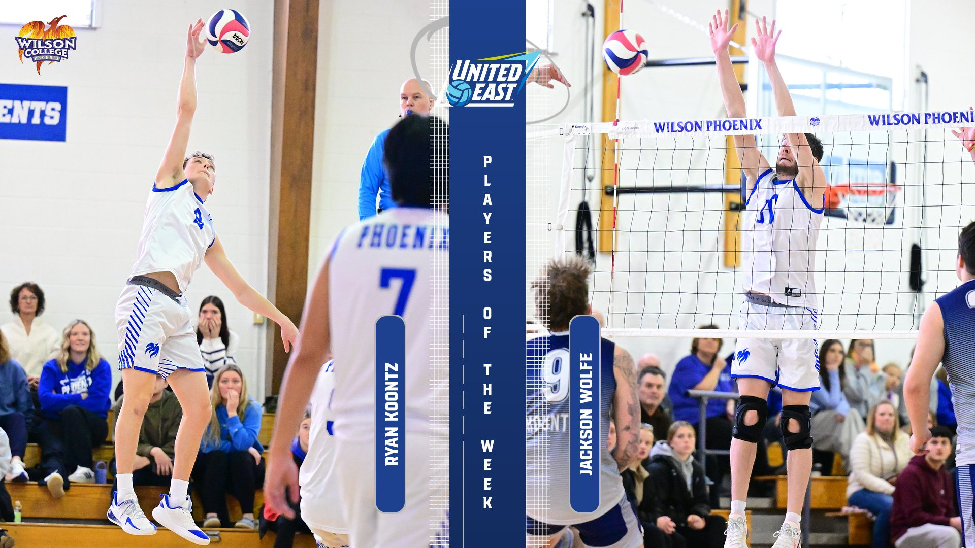 Ryan Koontz and Jackson Wolfe United East Players of the Week