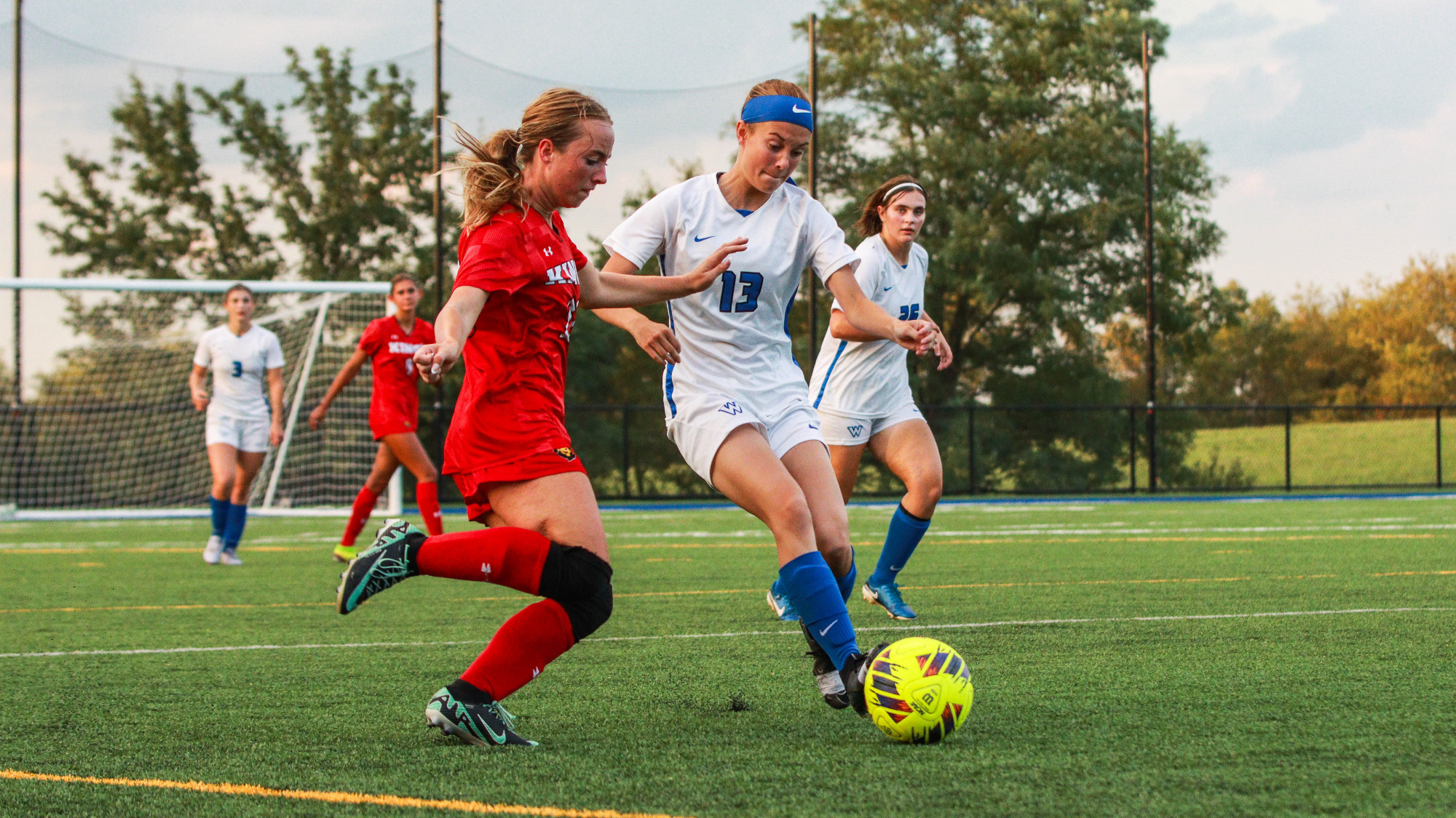 Cadence McMahon battles for possession