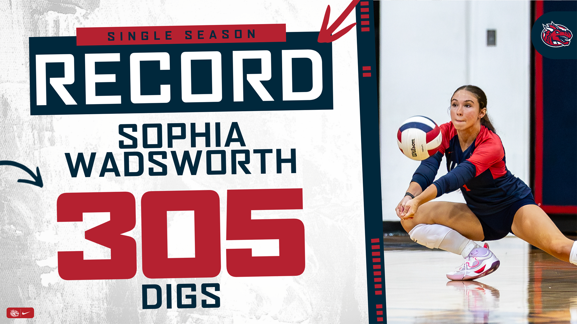Wadsworth Digs Record