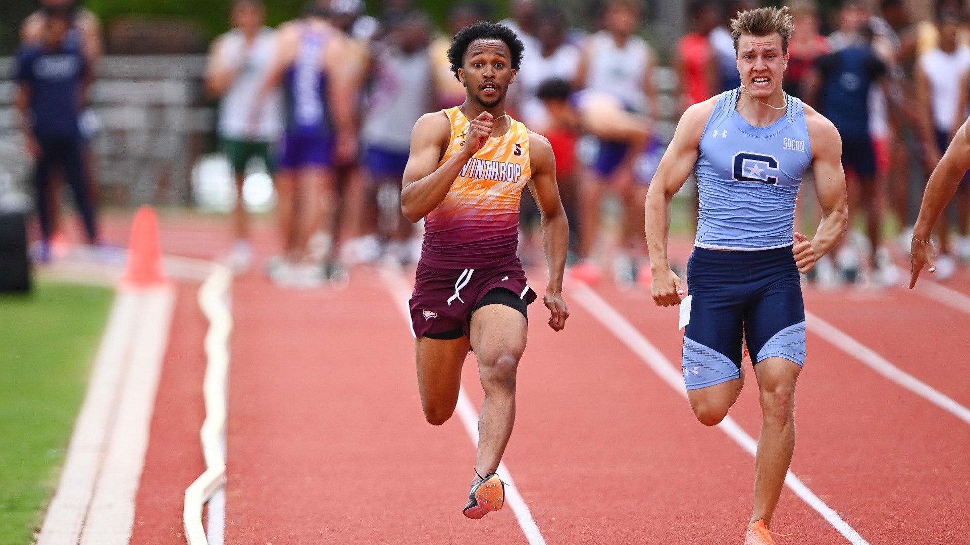 Davidson hosts the inaugural Davidson Relays track & field event at the Lisa and Jeff Case Track & Field Complex on Saturday, March 29, 2025 in Davidson, North Carolina. Credit - Tim Cowie/Tim Cowie Photography