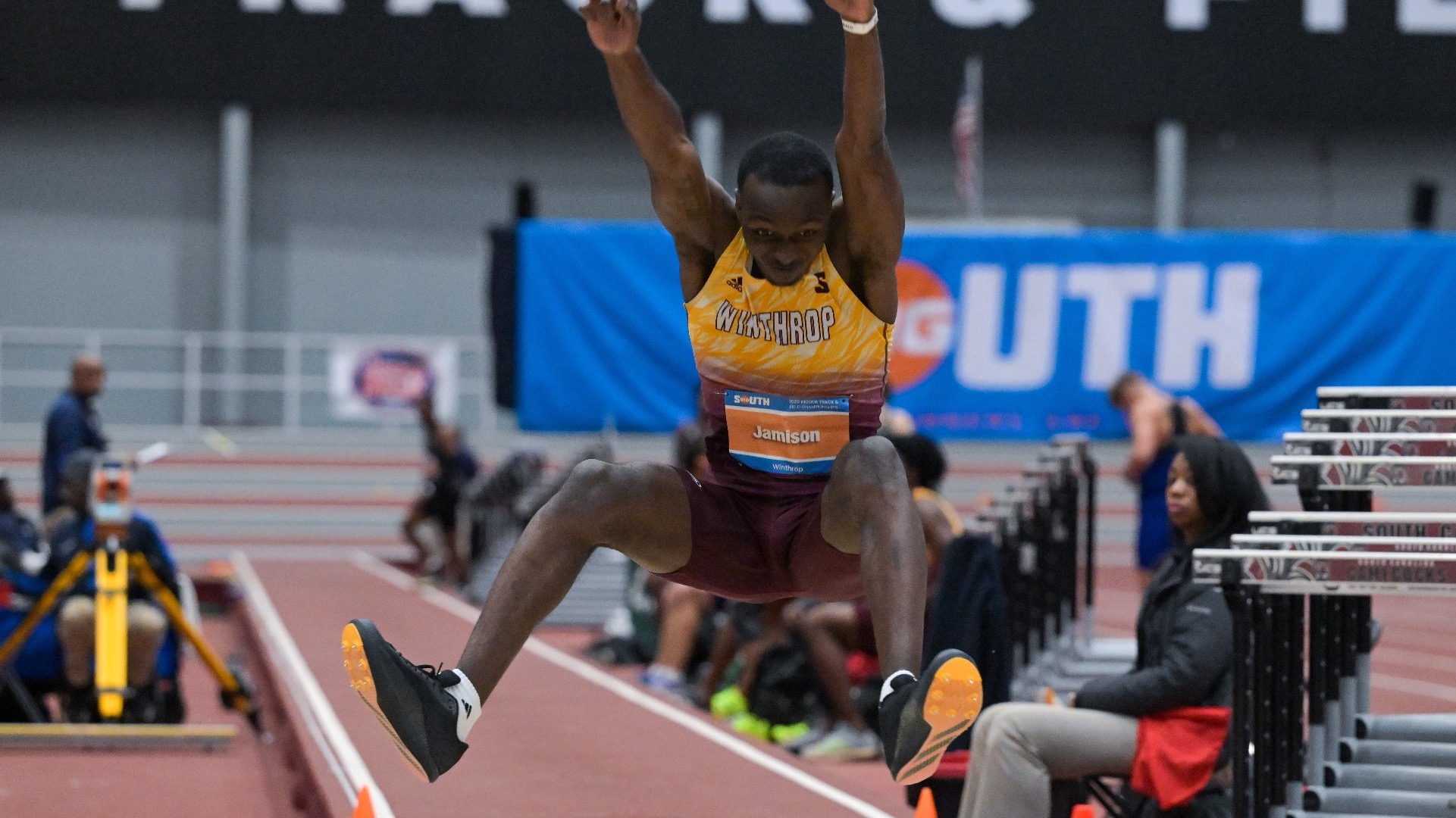 Teams participate in the 2025 Big South Conference Indoor Track and Field at Carolina Indoor Track and Field Complex on Friday, February 28, 2025 in Columbia, South Carolina.