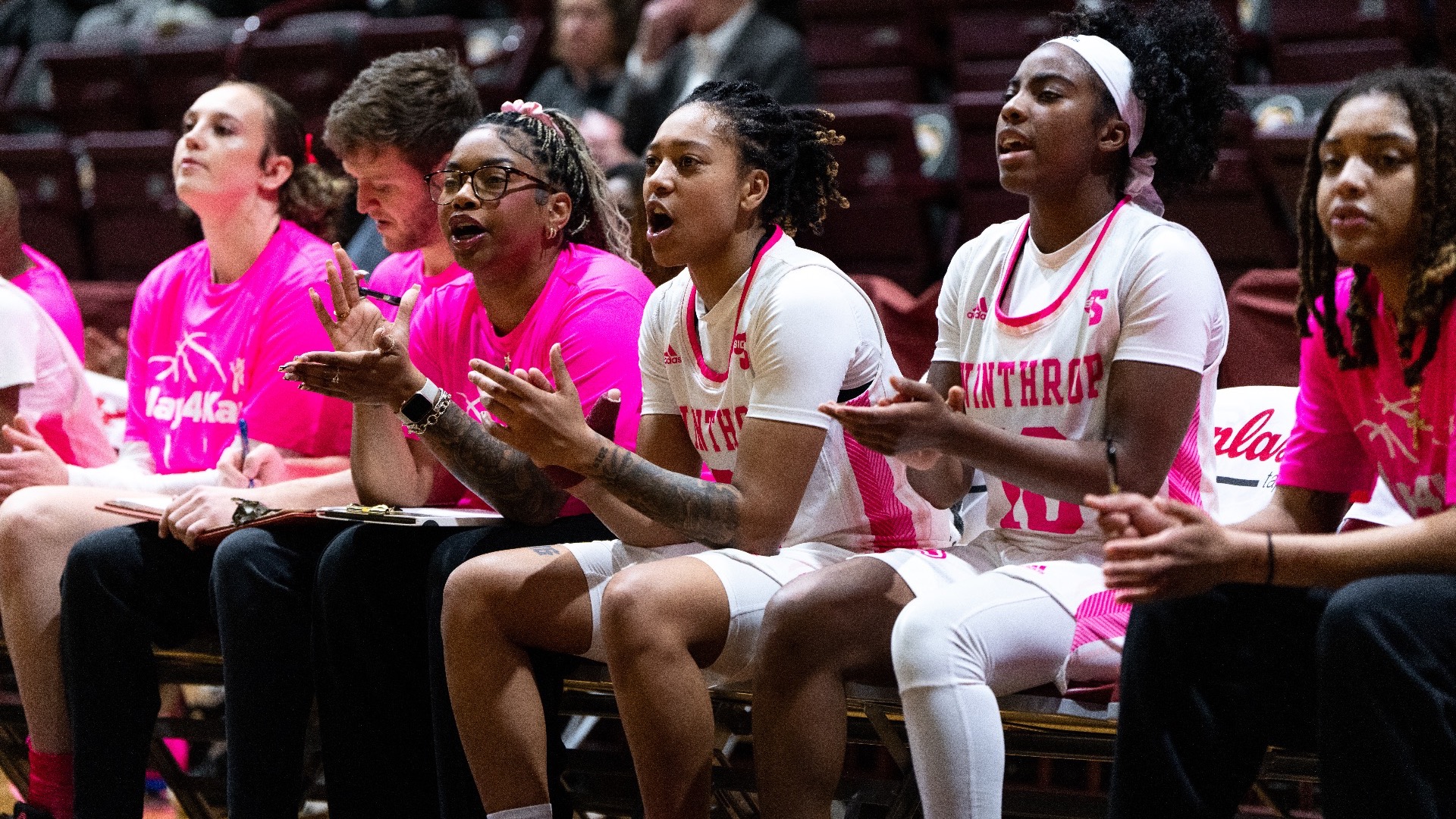 Women's basketball bench