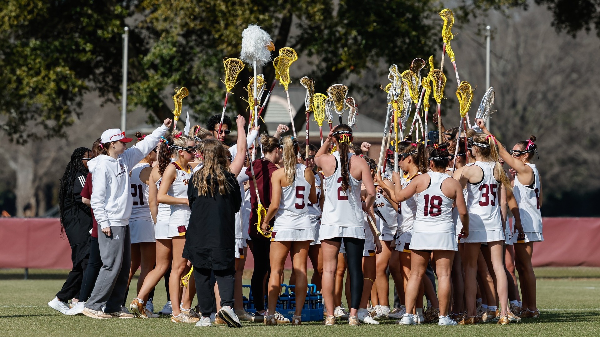 Kennesaw State takes on Winthrop in non-conference womens's lacrosse at Eagle Soccer Field on Saturday, February 14, 2026 in Rock Hill, South Carolina.