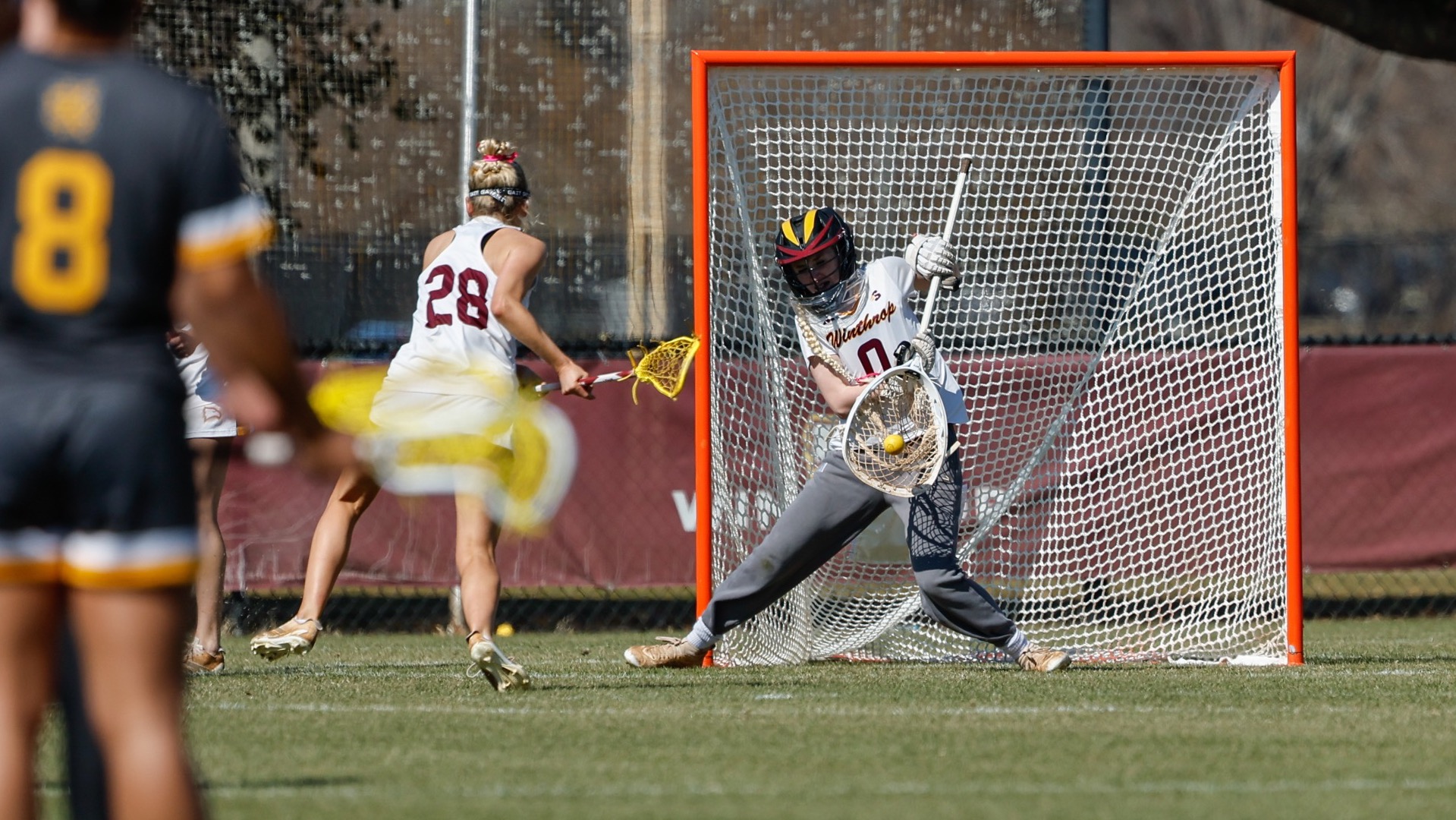 Winthrop takes on Kennesaw State in non-conference women’s lacrosse at Eagle Field on Saturday, February 14, 2026 in Rock Hill, South Carolina. Credit - Jeff Sochko/Tim Cowie Photography 