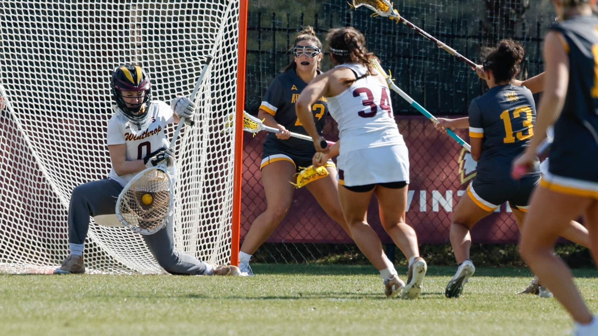 Kennesaw State takes on Winthrop in non-conference womens's lacrosse at Eagle Soccer Field on Saturday, February 14, 2026 in Rock Hill, South Carolina.