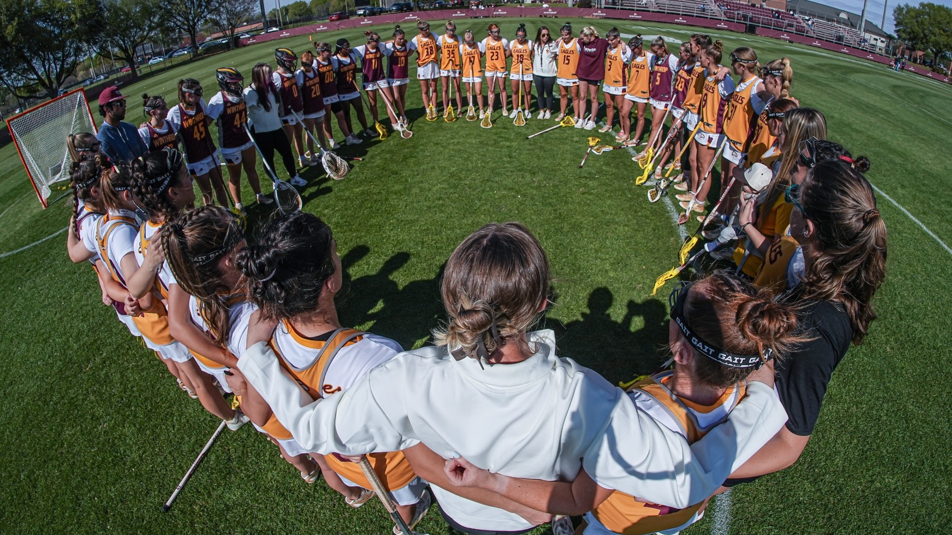 Lacrosse Team Huddle