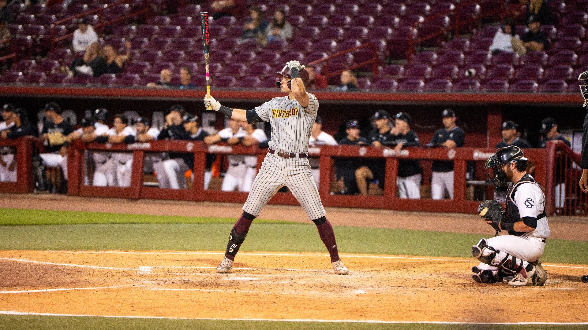Josh Skowronski in the batters box