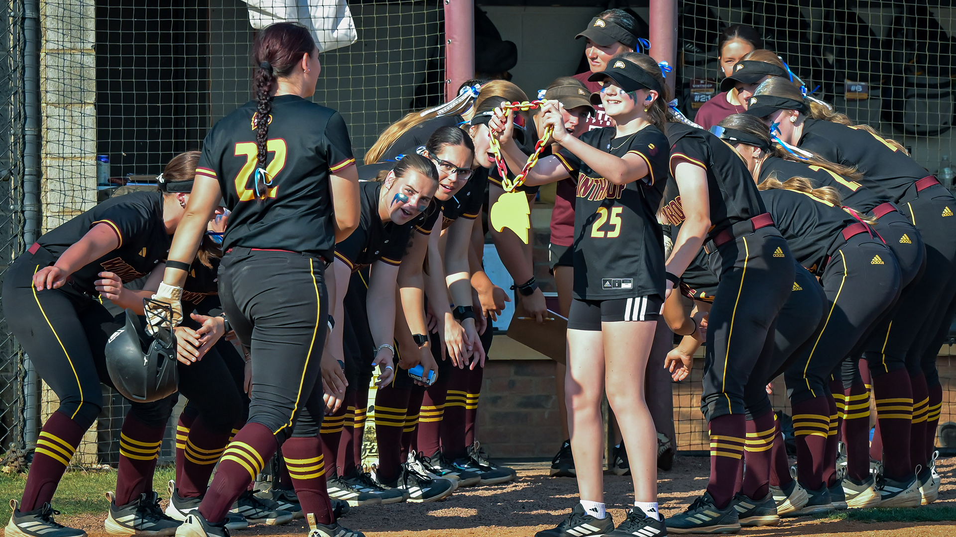 Softball Home Run Team Celebration