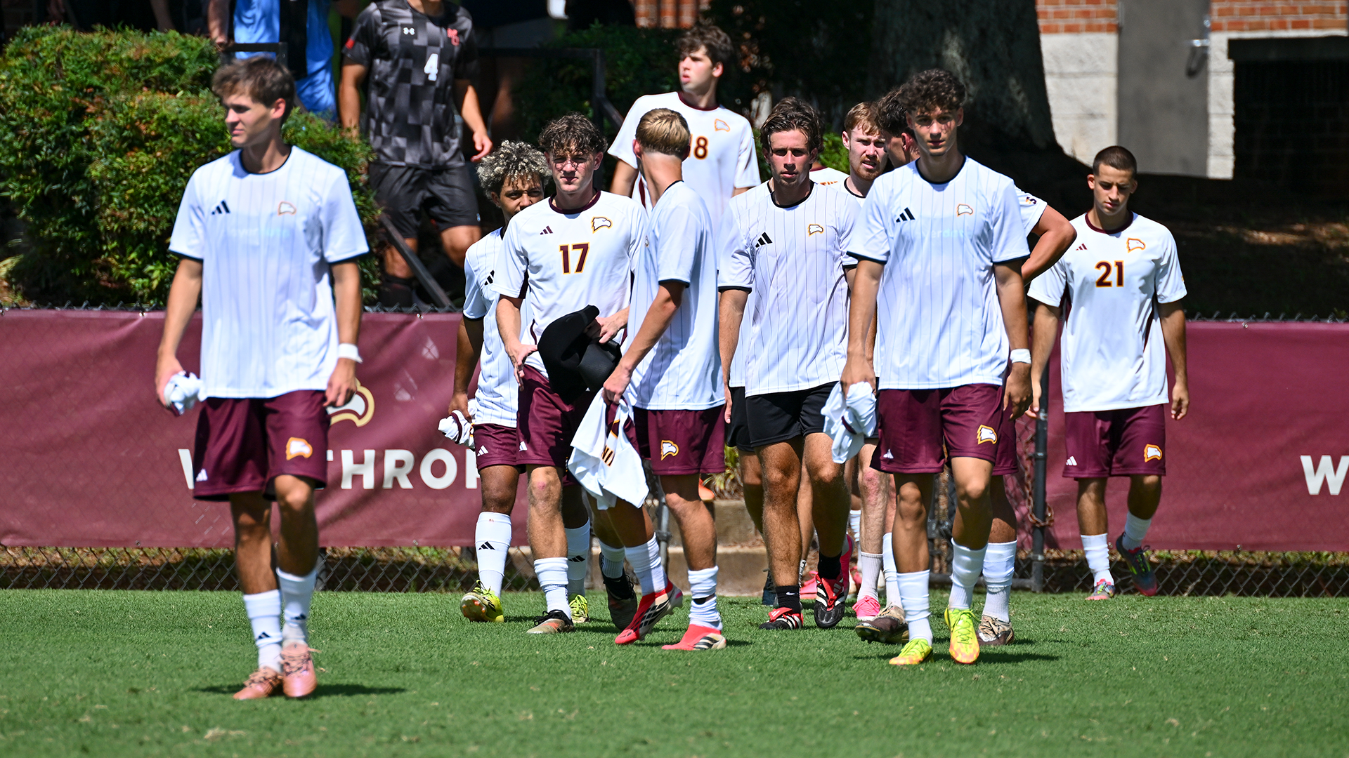 Men's Soccer Team Walking Out