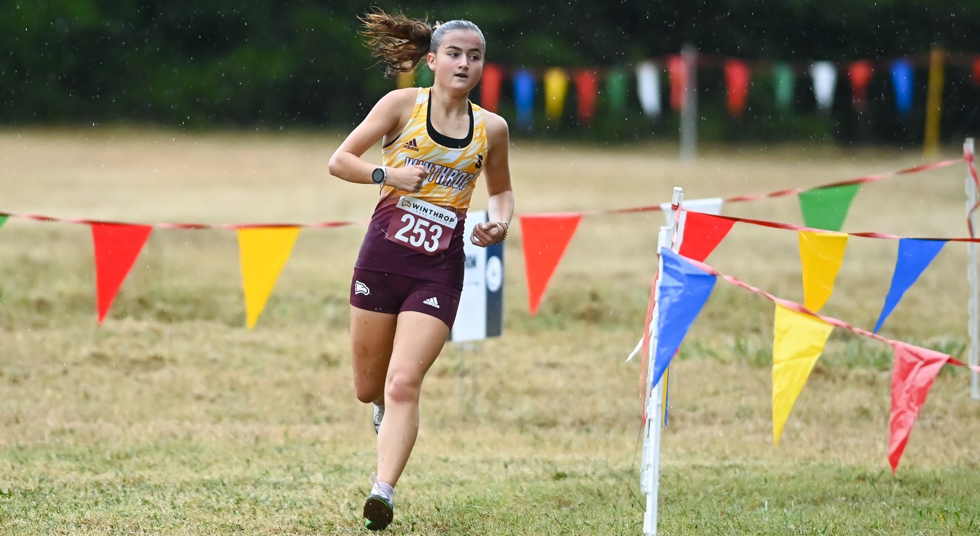 Winthrop University men's and women's cross country teams compete in the Winthrop/Adidas Invitational at the Winthrop Farm Cross Country Course on Friday, September 26, 2025 in Rock Hill, South Carolina. Credit - Tim Cowie/Tim Cowie Photography @tjcowie