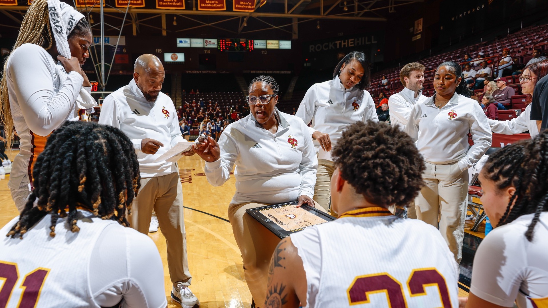 Winthrop takes on Queens in non-conference women's basketball at Winthrop Coliseum on Saturday, November 15, 2025 in Rock Hill, South Carolina.