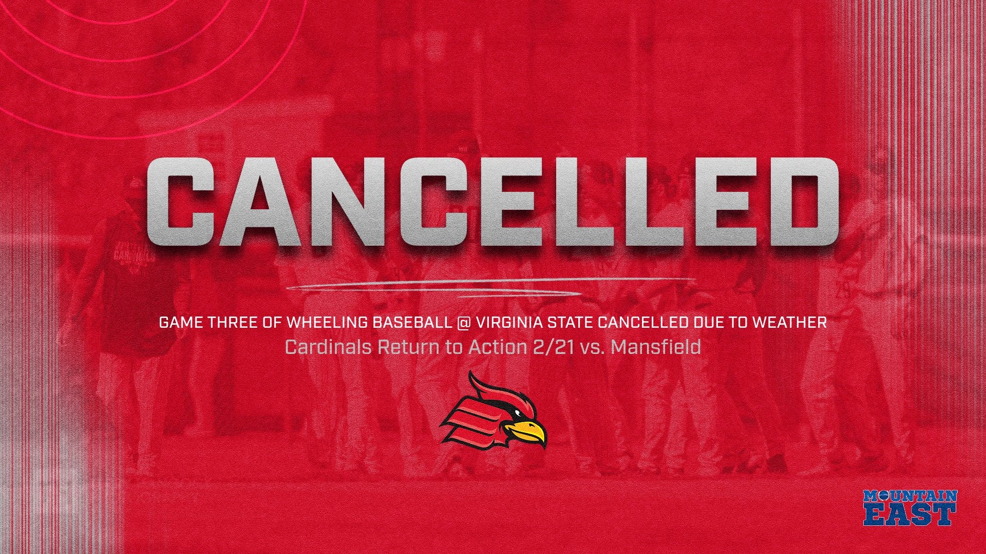 Baseball Cancelled 2/15