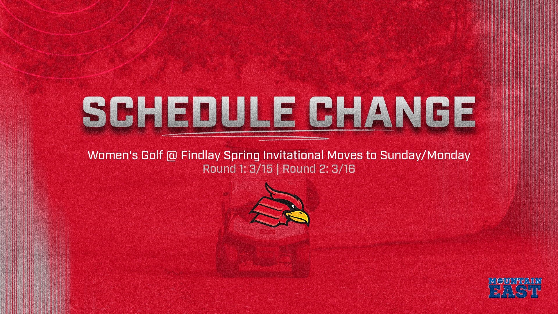 WGOLF Schedule Change