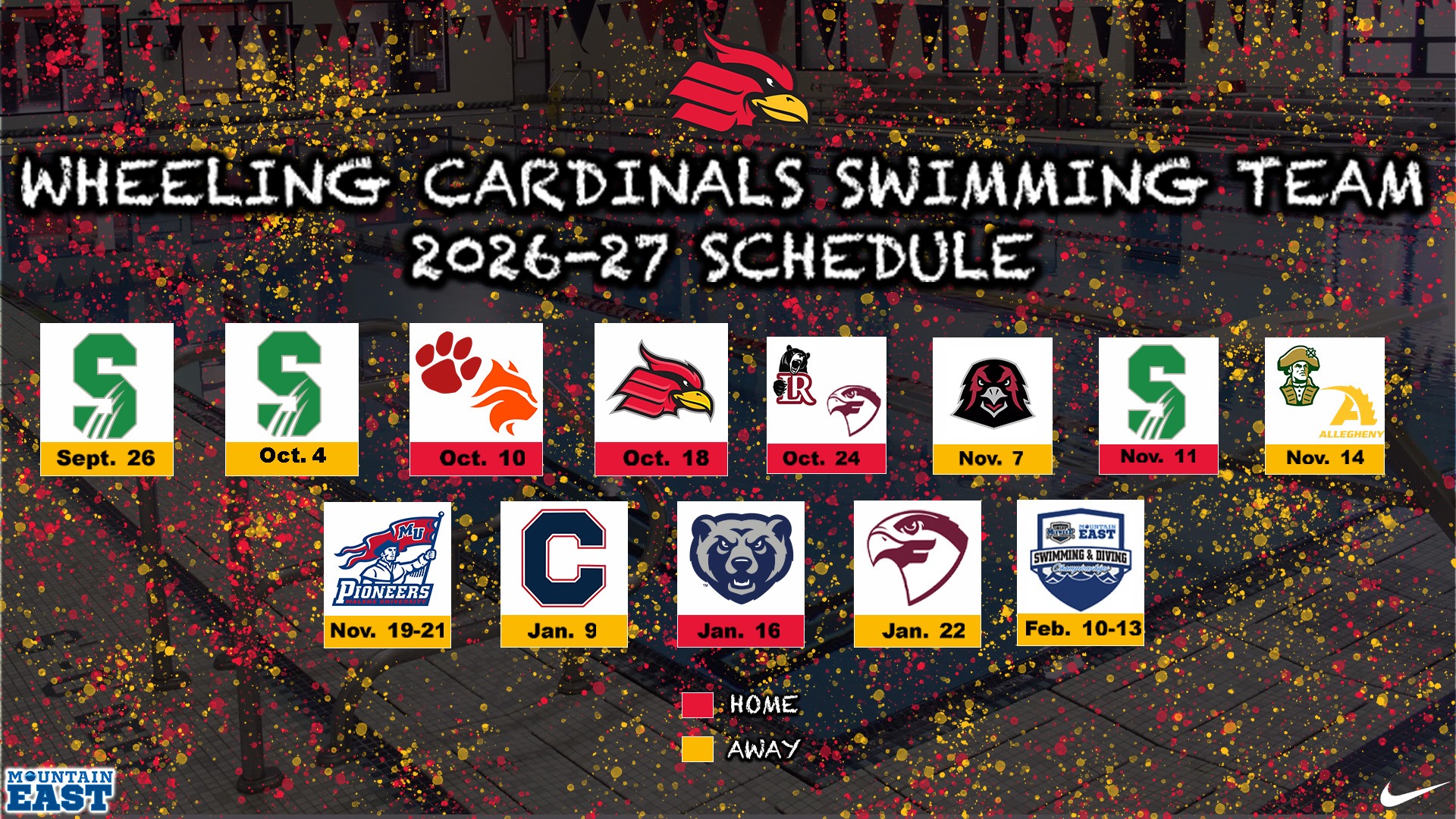 Swimming 26-27 Schedule Release