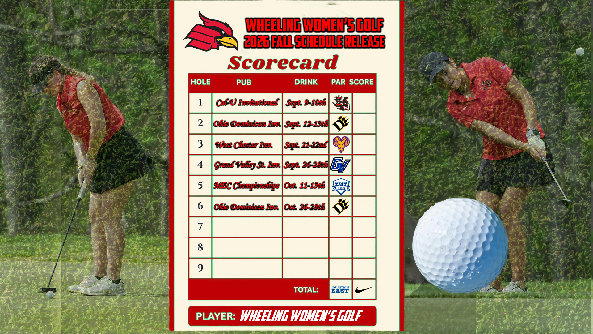 WGOLF Schedule Release
