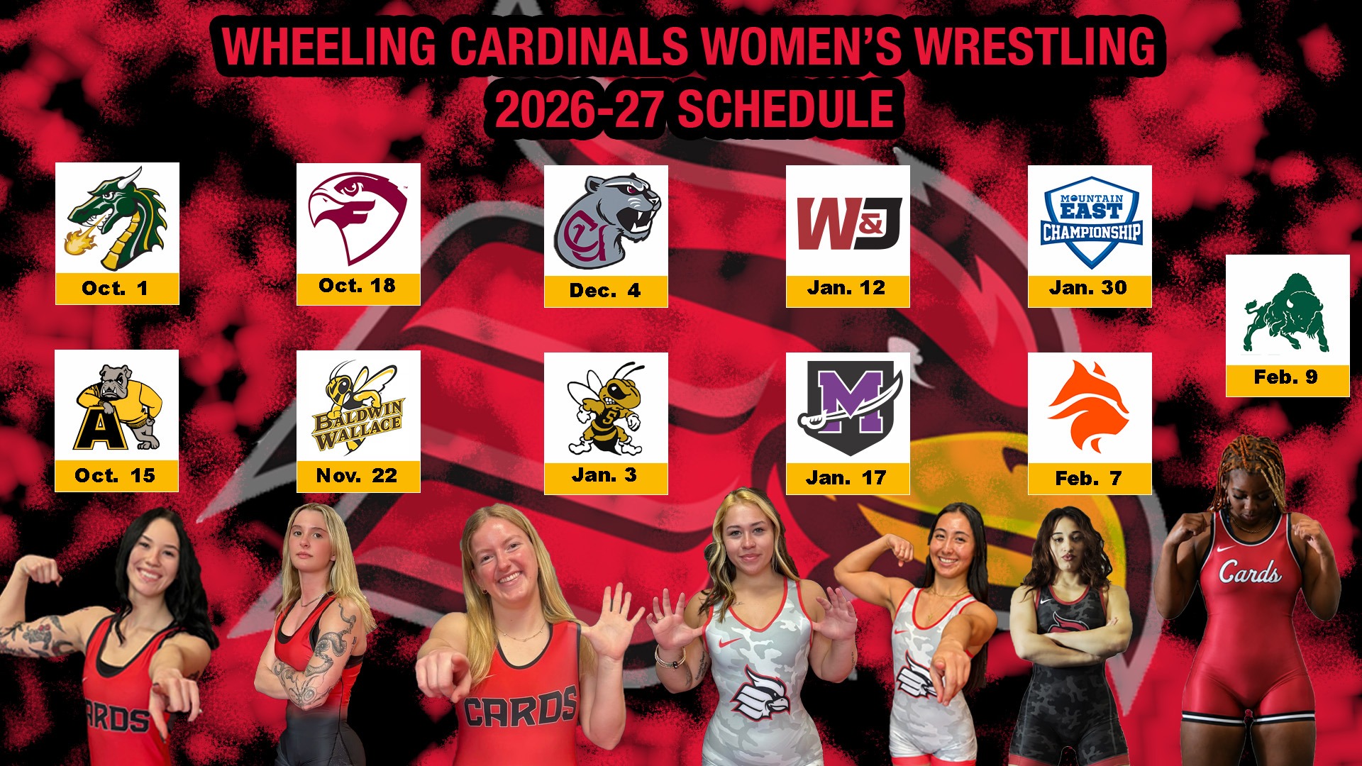 Women's Wrestling Schedule Release 2026