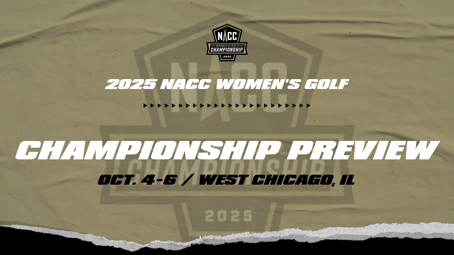 2025 NACC Women's Golf Championship Preview