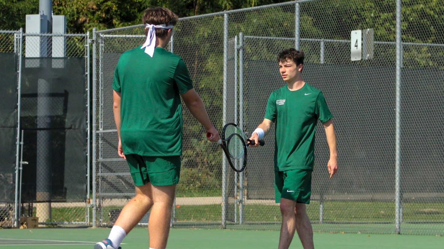 Junior Aidan Mattek and freshman Zach Nelson
