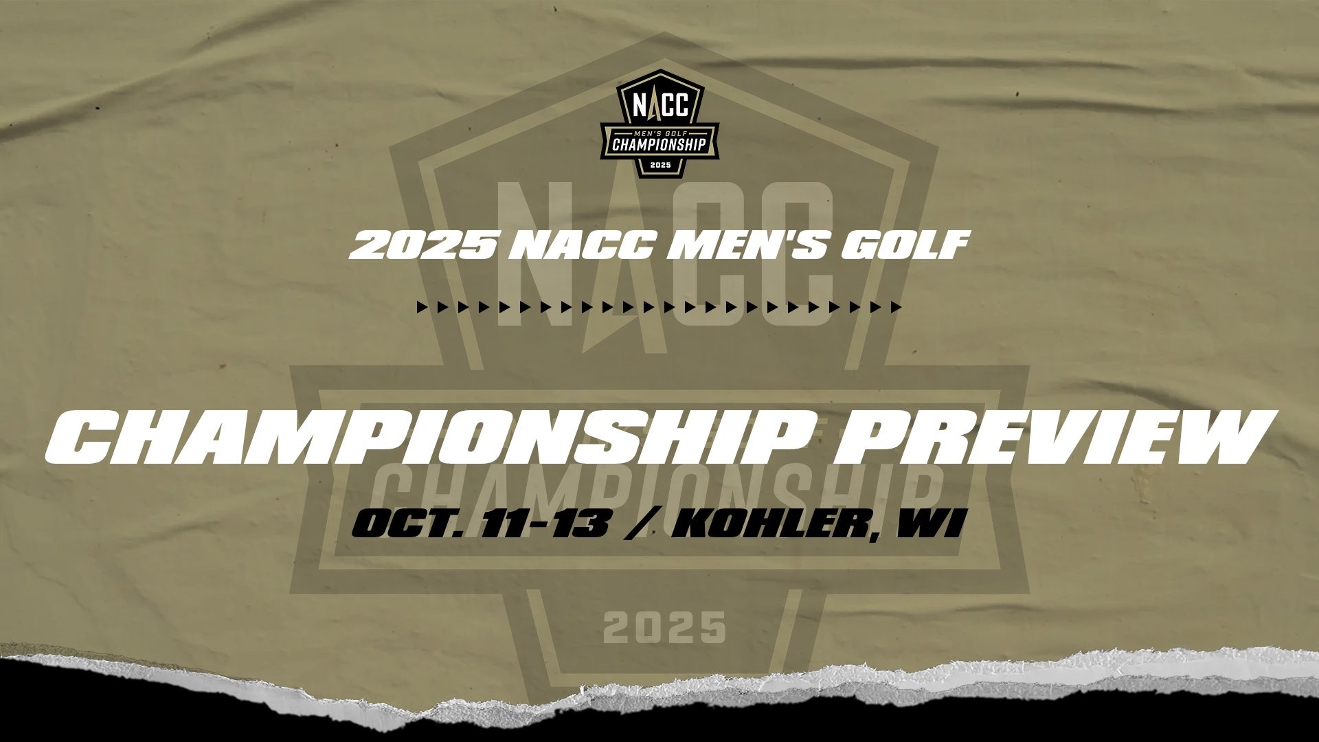 2025 NACC Men's Golf Championship Preview