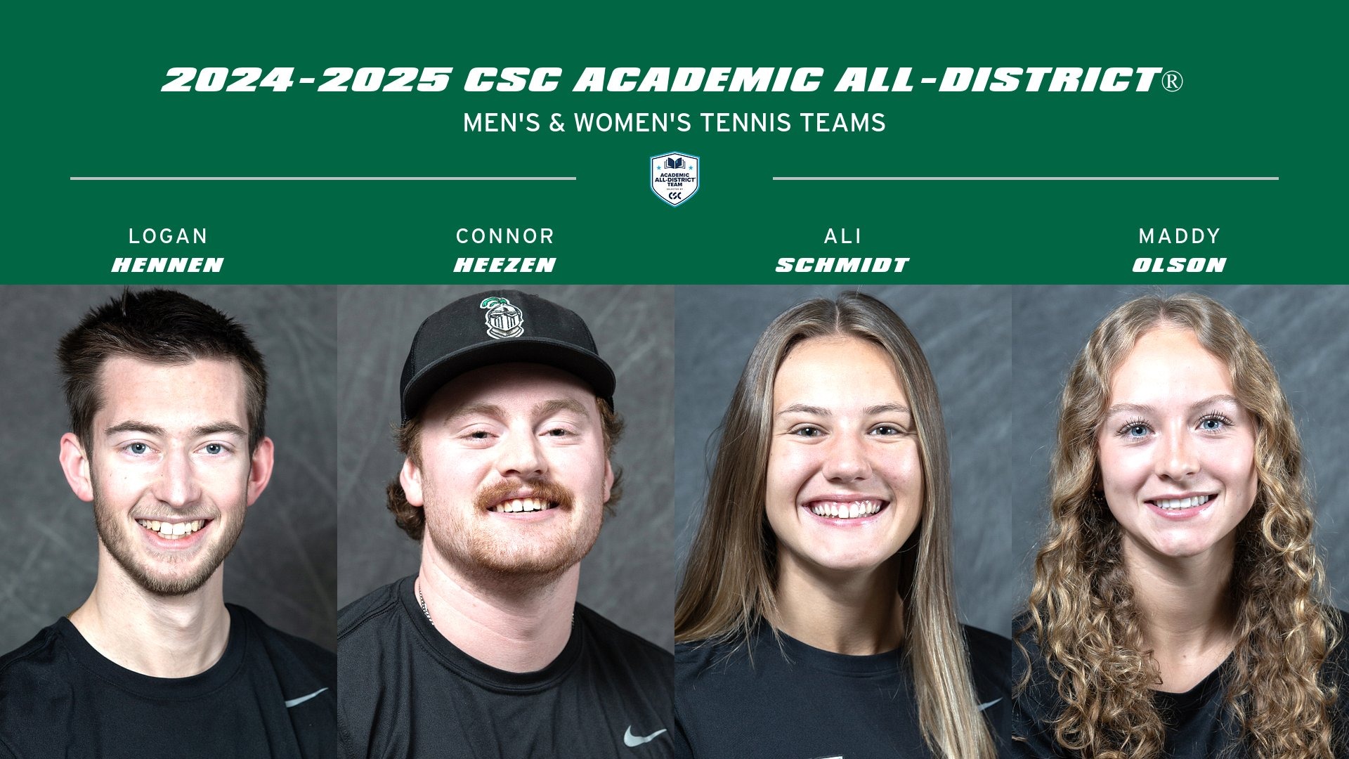 Four Men's & Women's Tennis Student-Athletes Earned Academic All-District® Honors