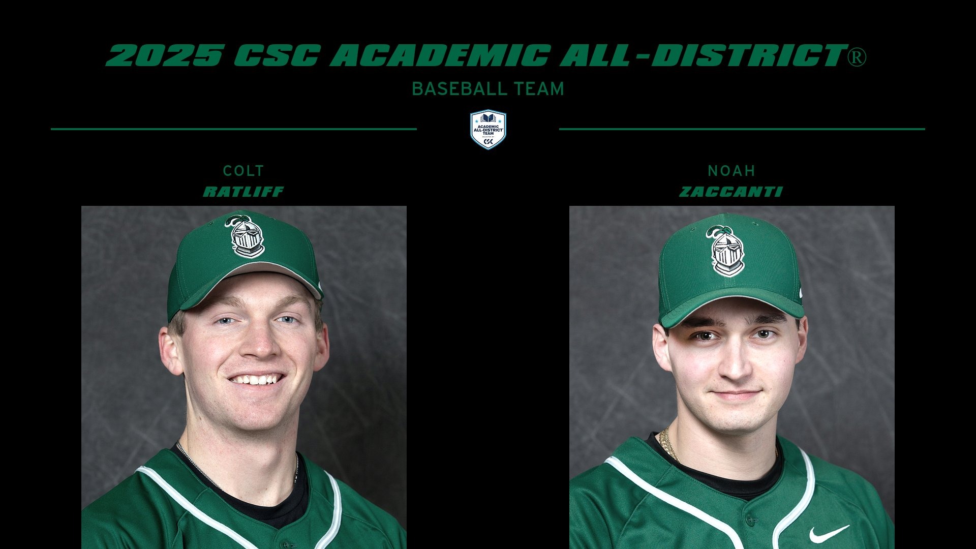 2025 CSC Academic All-District Baseball Team