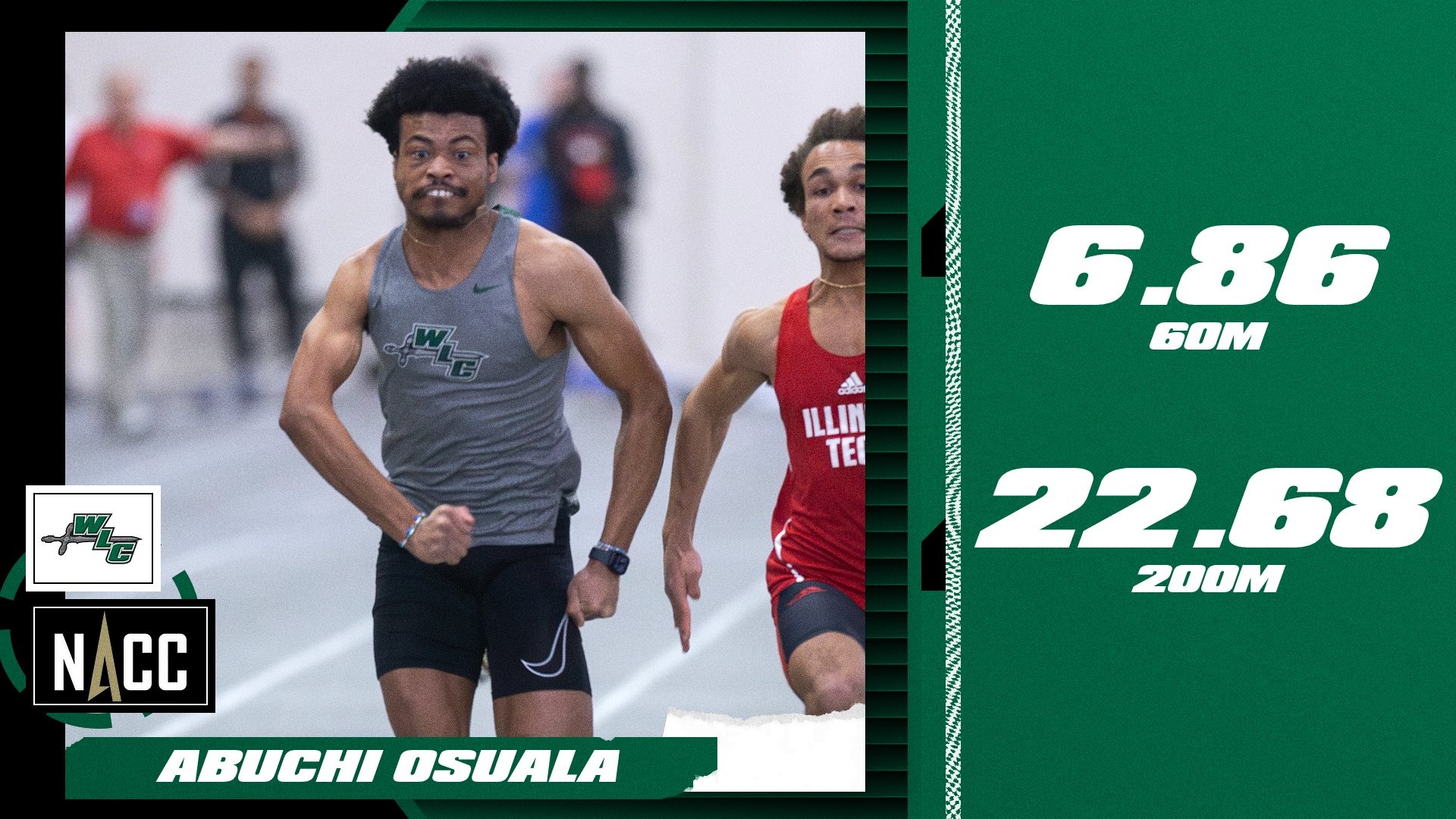 Senior Abuchi Osuala Has Been Named NACC Student-Athlete Of The Week