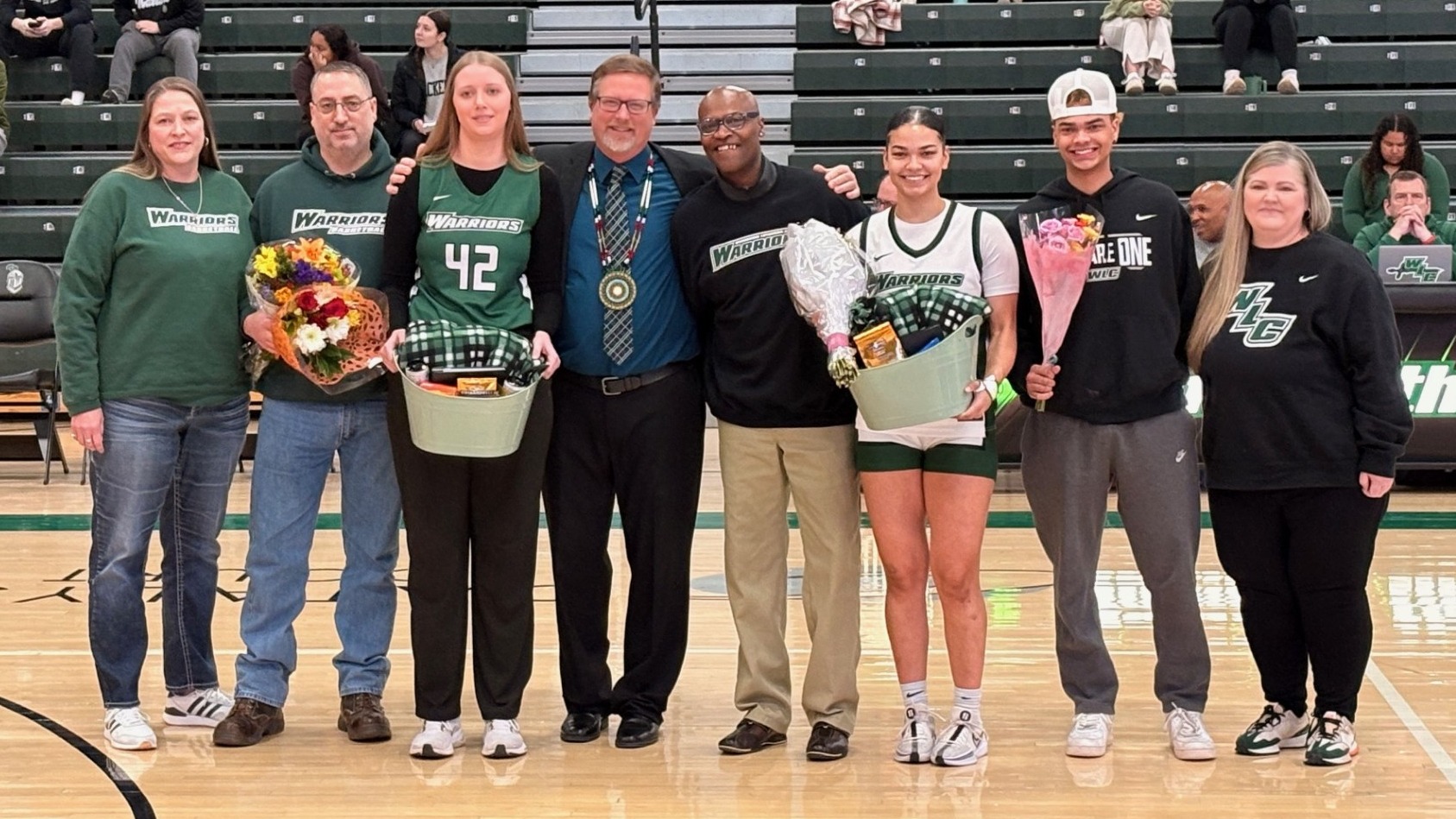 The Warriors Celebrated Senior Day On Saturday By Clinching The NACC Title Outright