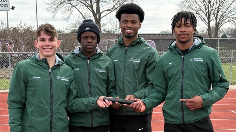 The Warriors Set A New School Record In The 4x100M On Friday At UW-Whitewater