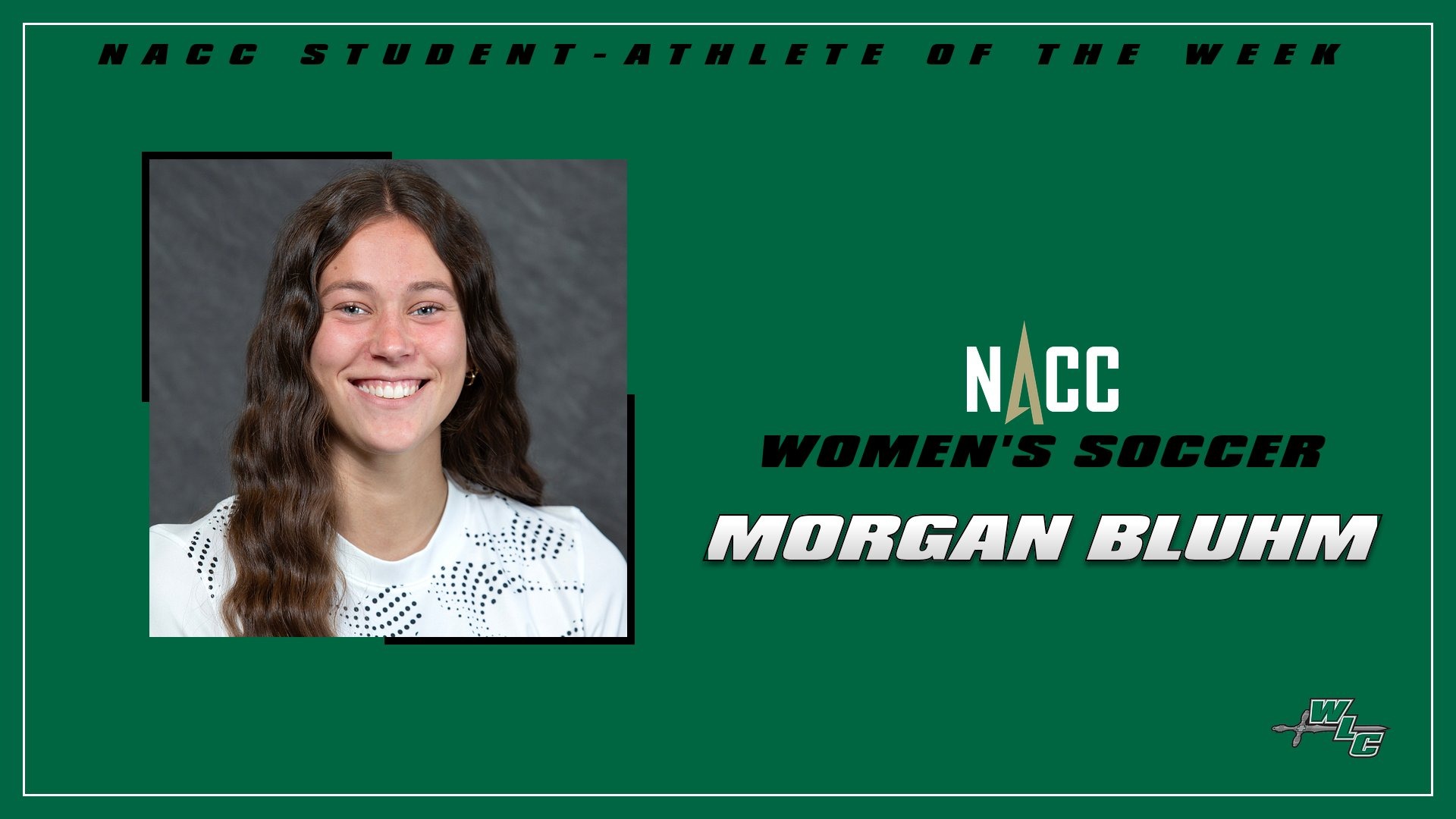 Morgan Bluhm NACC Student-Athlete Of The Week