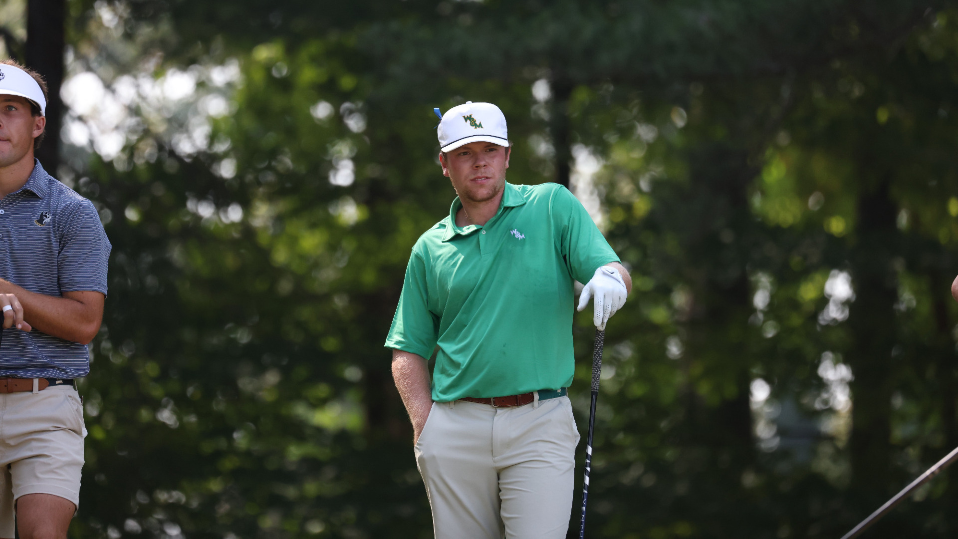 Preston Burton waits to tee off