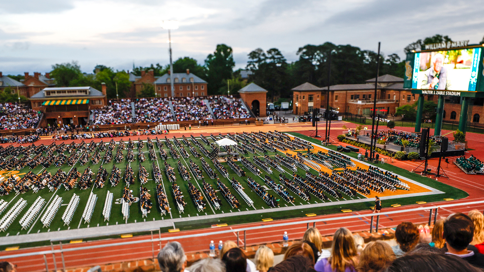 2024 William & Mary graduation at Zable Stadium.