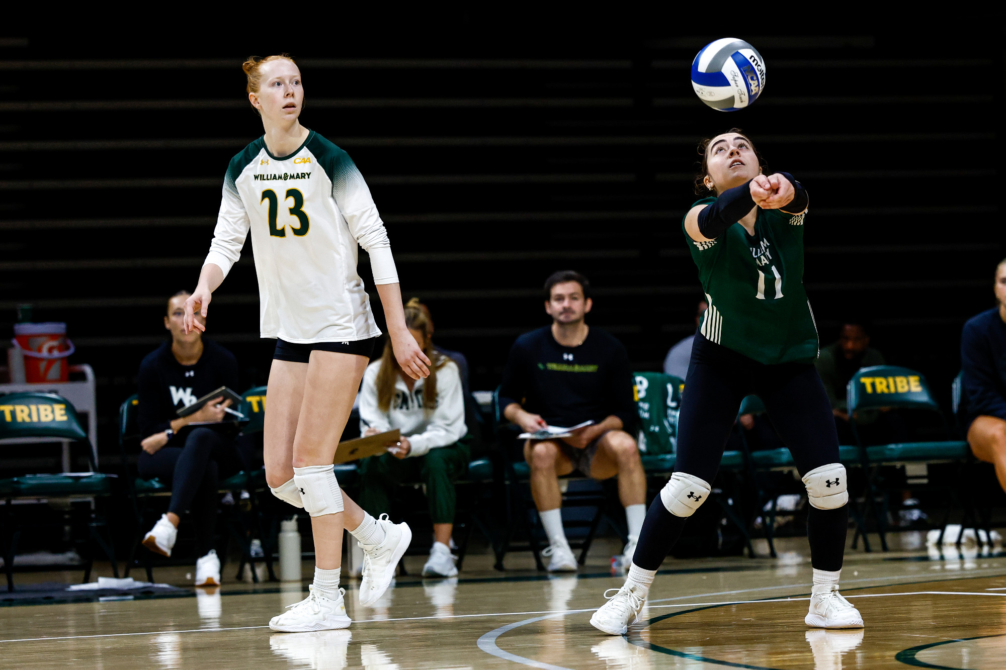 On day two of the Tribe Invitational, William & Mary defeated Norfolk State 3-0 (26-24, 25-19, 25-22)