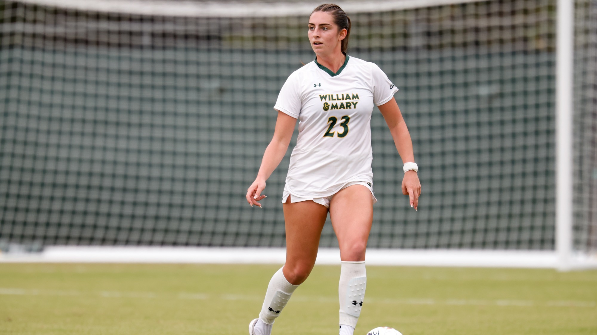 Ashley DeLeo competing for the Tribe against Drexel