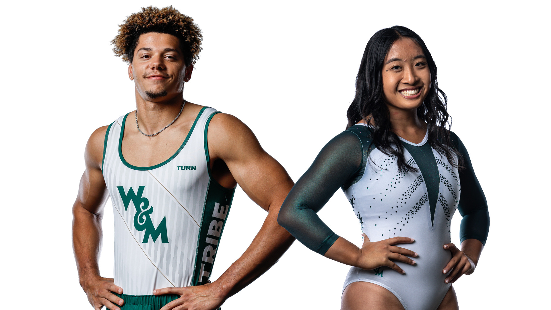 Sam Smith and Michelle Ngo stand next to each other 