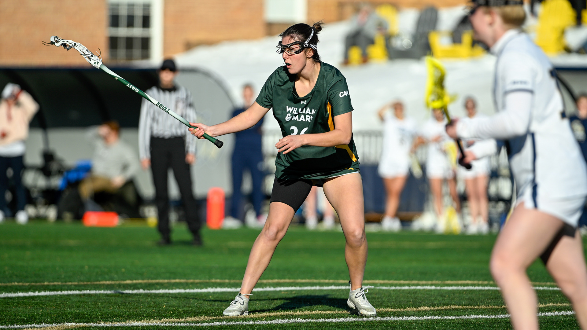 Sophie Busam defends George Washington players