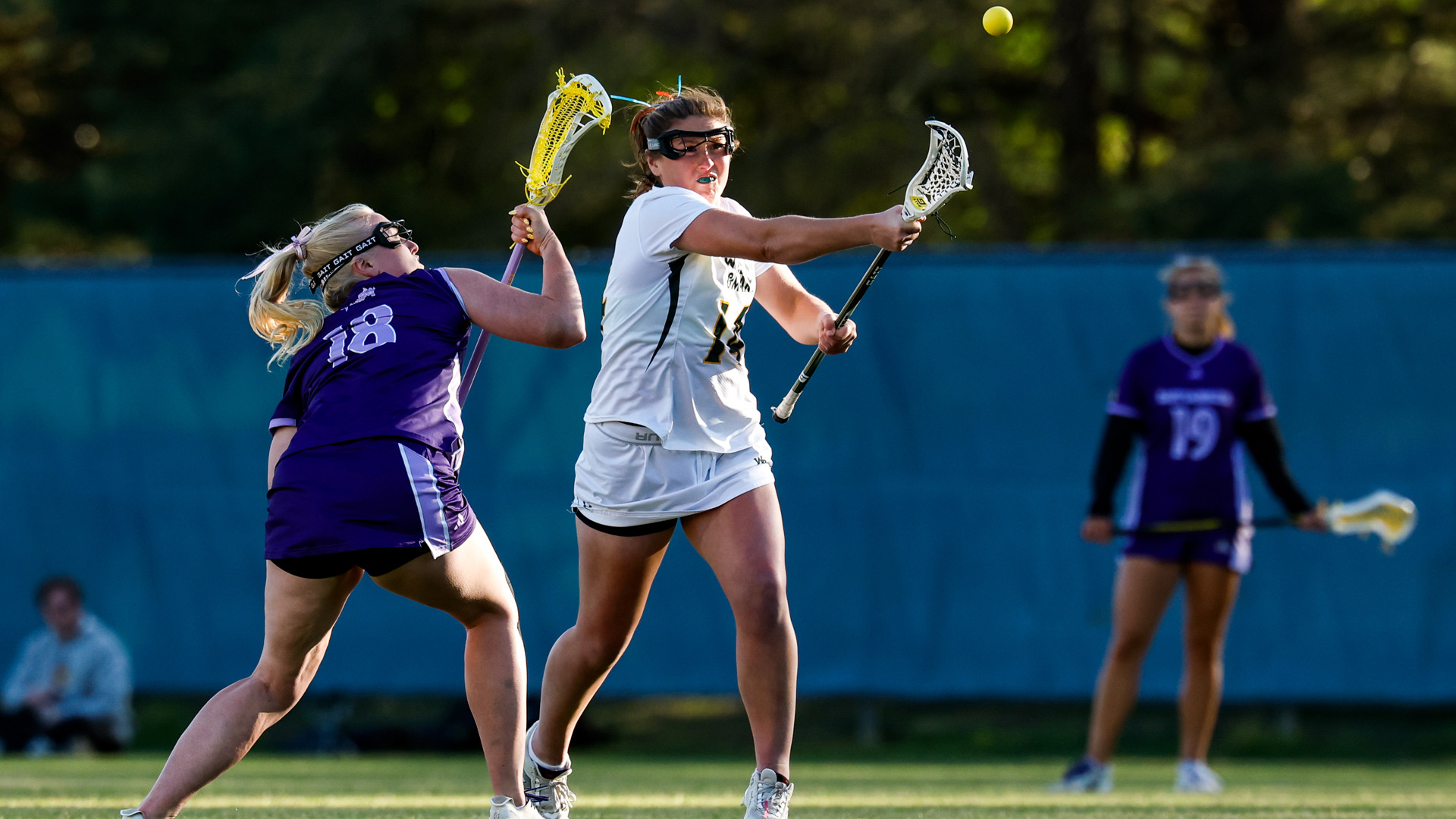 Piper Kienzle attempts a draw versus ECU at Martin Family Stadium