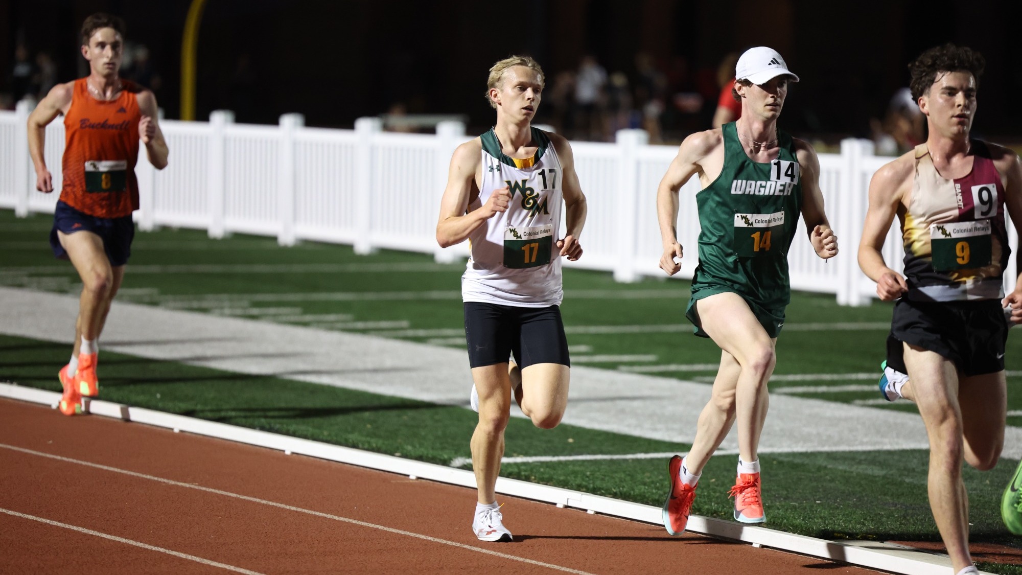 Henry Anderson running on the track