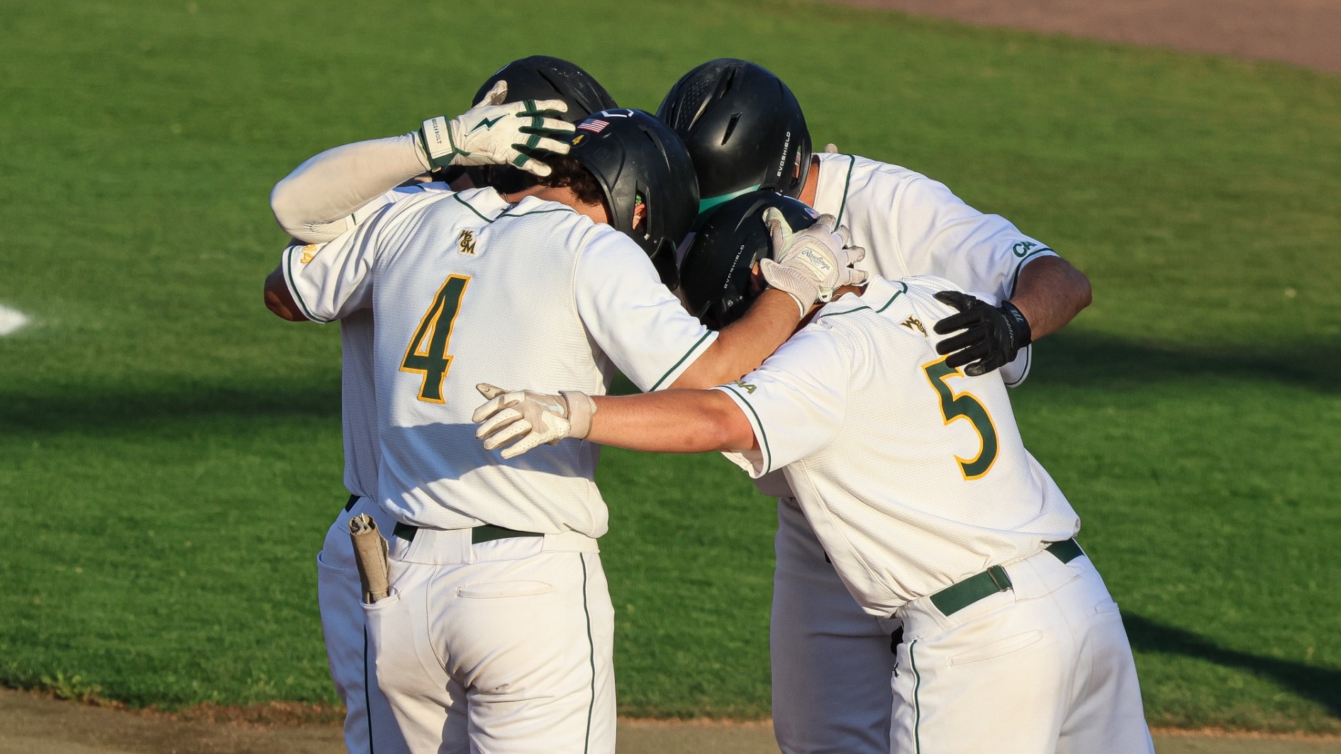 Baseball home run celebration
